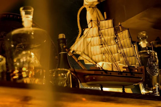 The pirate ship on the bar